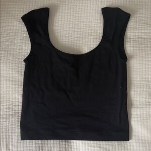 Garage Black Crop Top